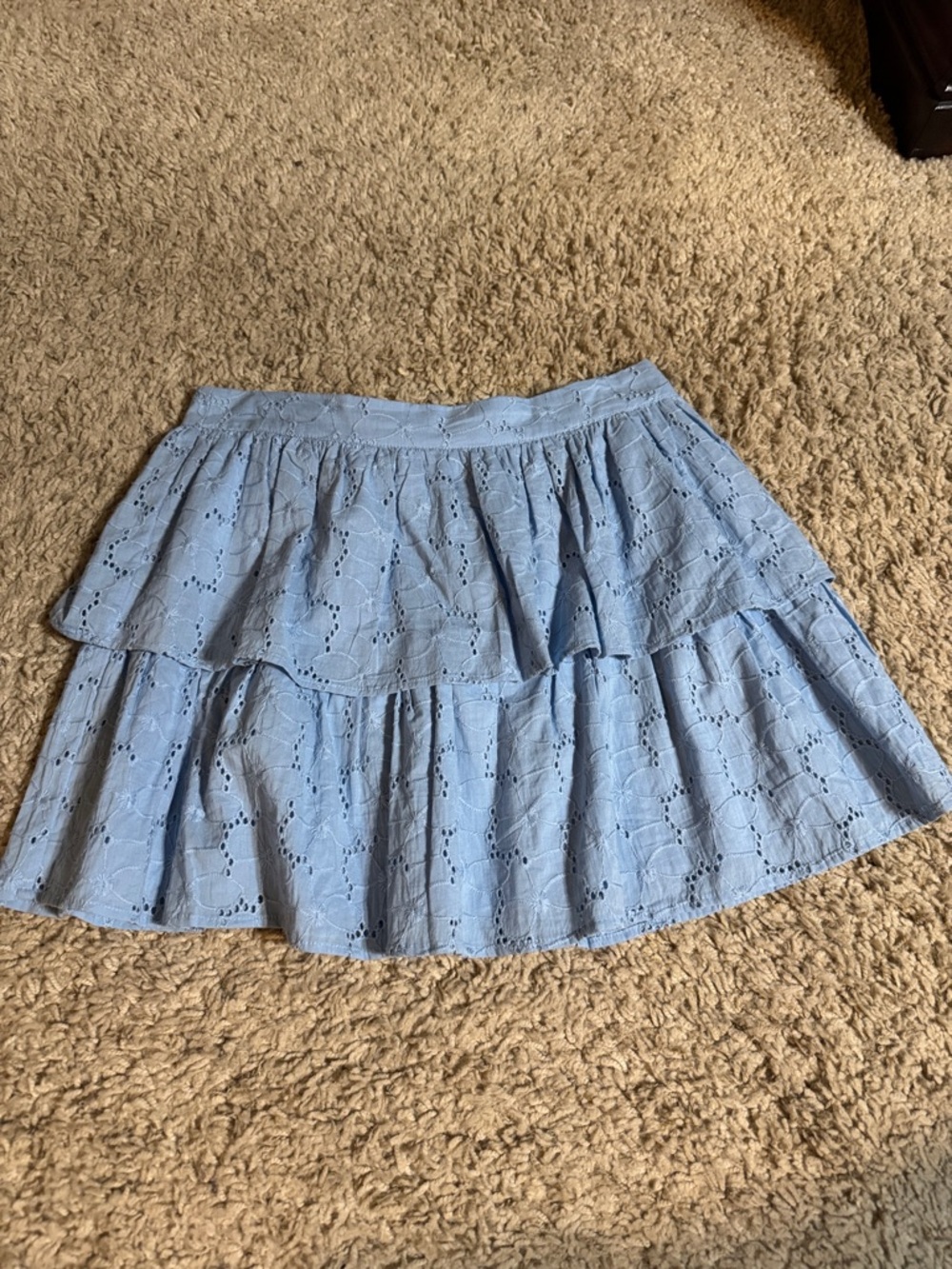 Baby blue skirt